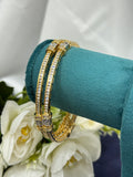 Baguette Cut American Diamond Bangles