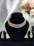 Crystal Crown American Diamond Necklace Set