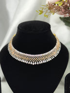 Crystal Crown American Diamond Necklace Set