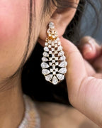 Crystal Crown American Diamond Necklace Set