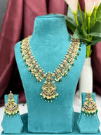 Gajalakshmi Antique Temple Long Necklace Set