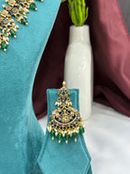 Gajalakshmi Antique Temple Long Necklace Set