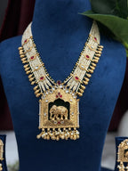 Gajaraj Temple Heritage Long Necklace Set