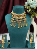 Ghunghroo Antique Heritage Gold-Tone Choker Set