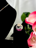 Gilded Grace Spiral Pendant With Chain and Earrings