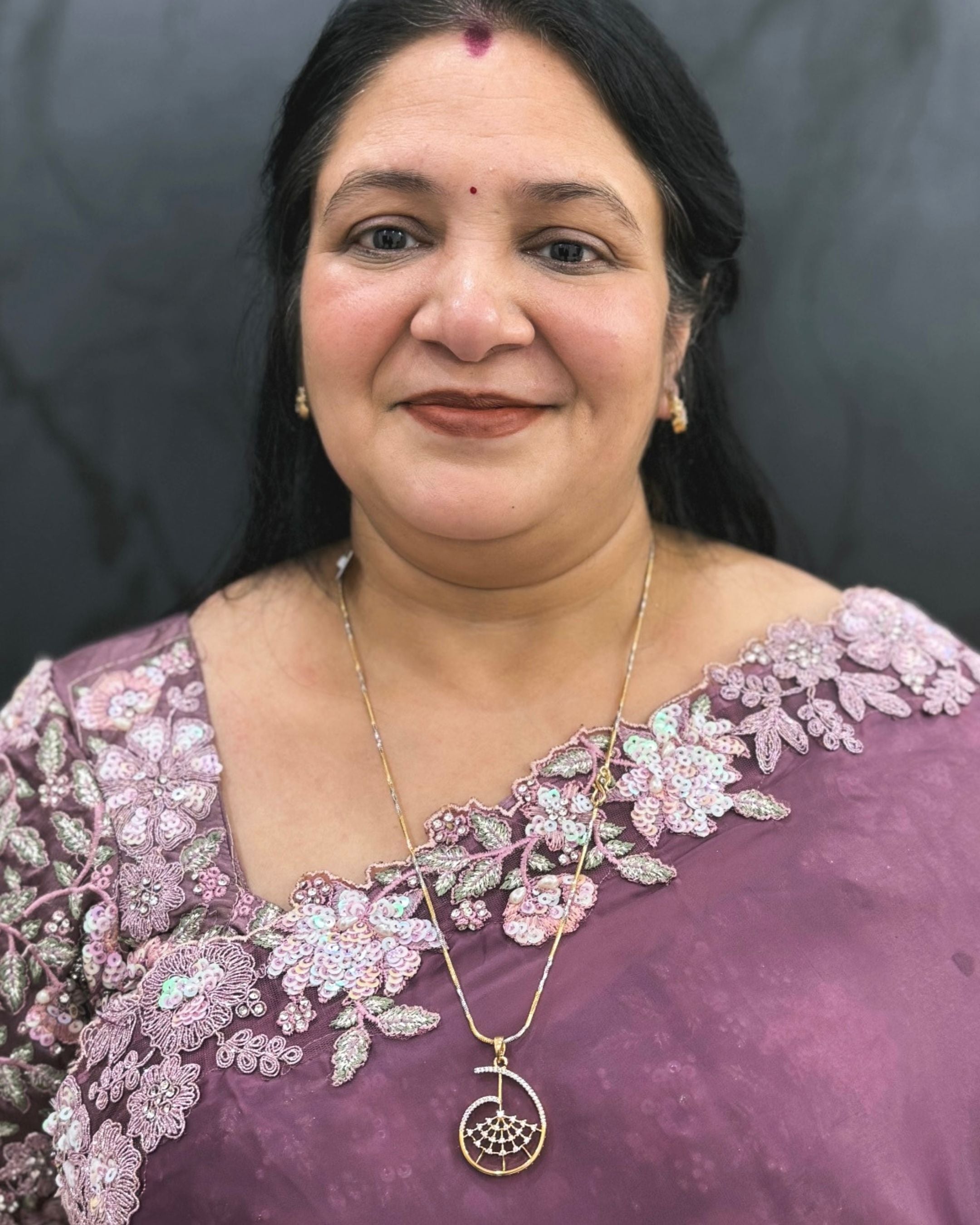 Golden Spiral Pendant With Chain and Earrings