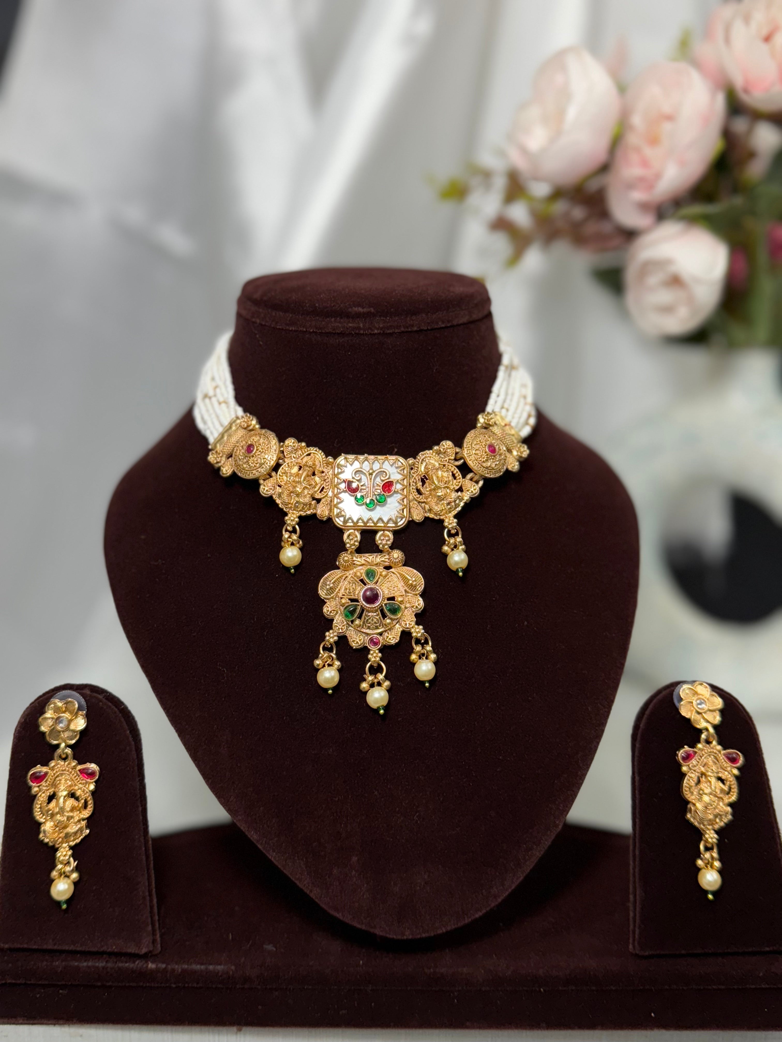 Heritage Copper Temple Choker