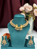 Heritage Elephant Motif Gold-Tone Choker Set