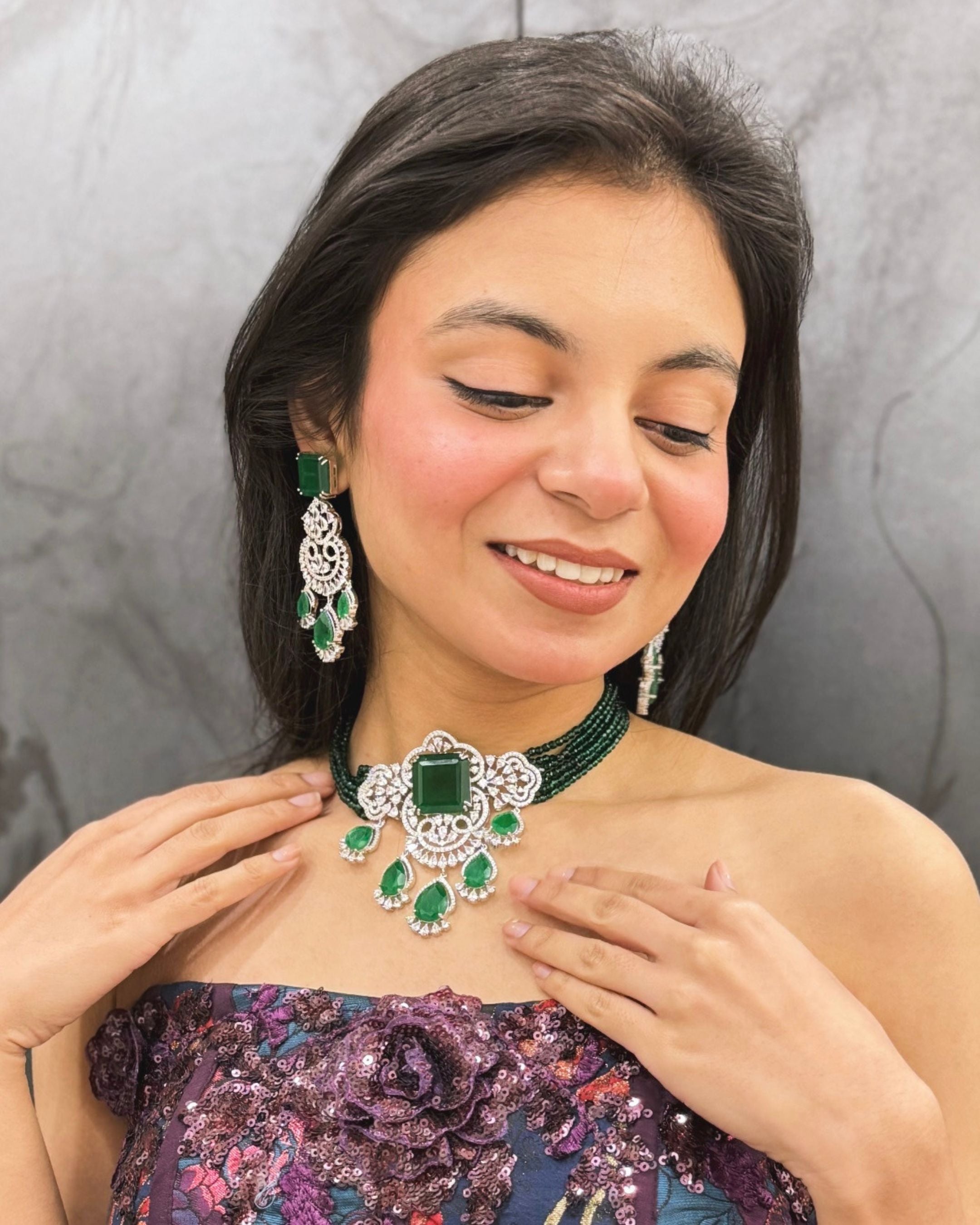 Maharani Vanika Beaded Choker Set