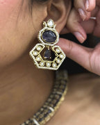 Moissanite Purple Hasli Set