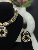 Moissanite Purple Hasli Set