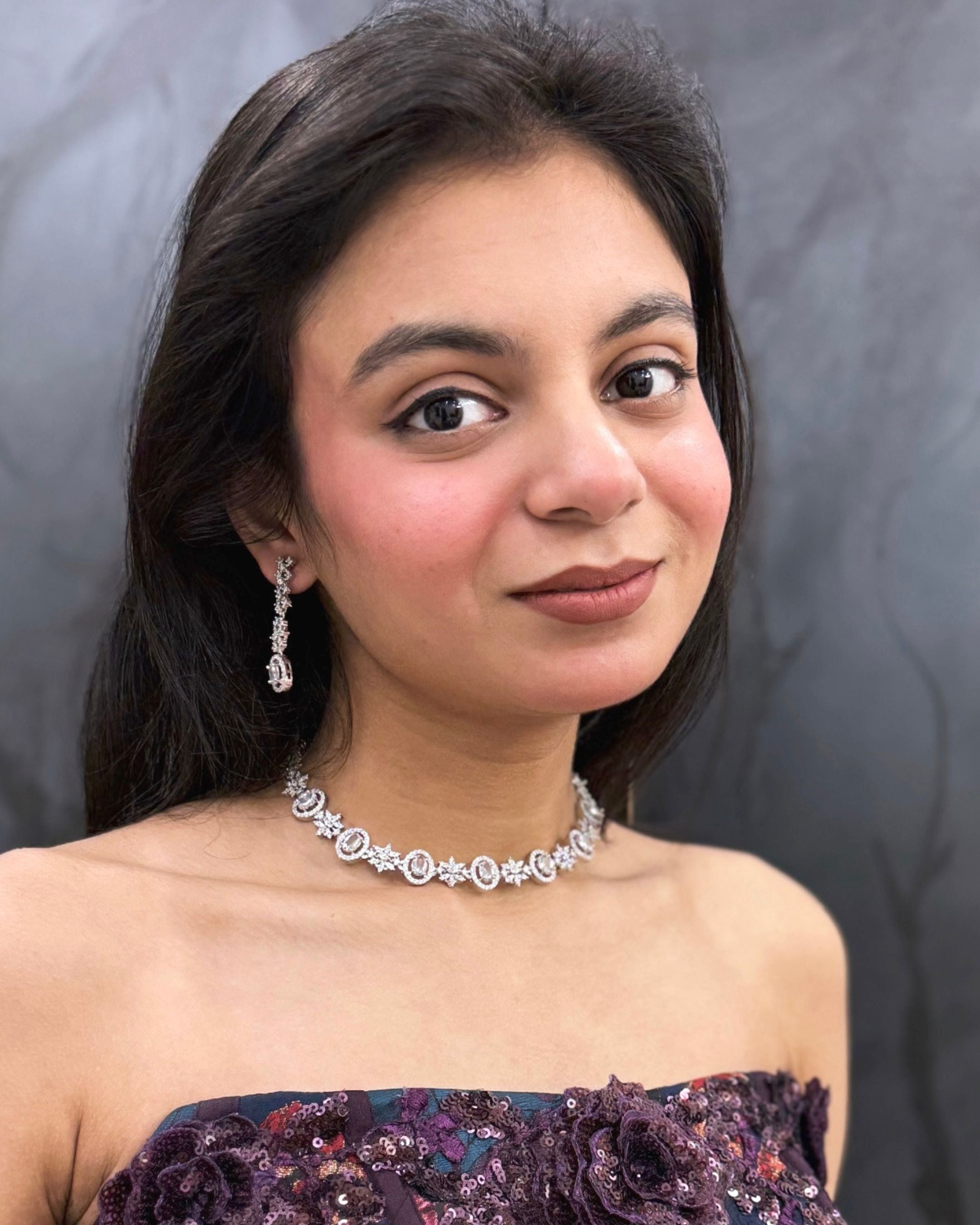 Moonline American Diamond Choker Set