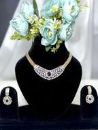 Radiant Belt American Diamond Necklace Set