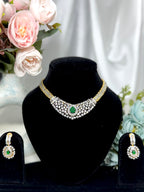 Radiant Belt American Diamond Necklace Set