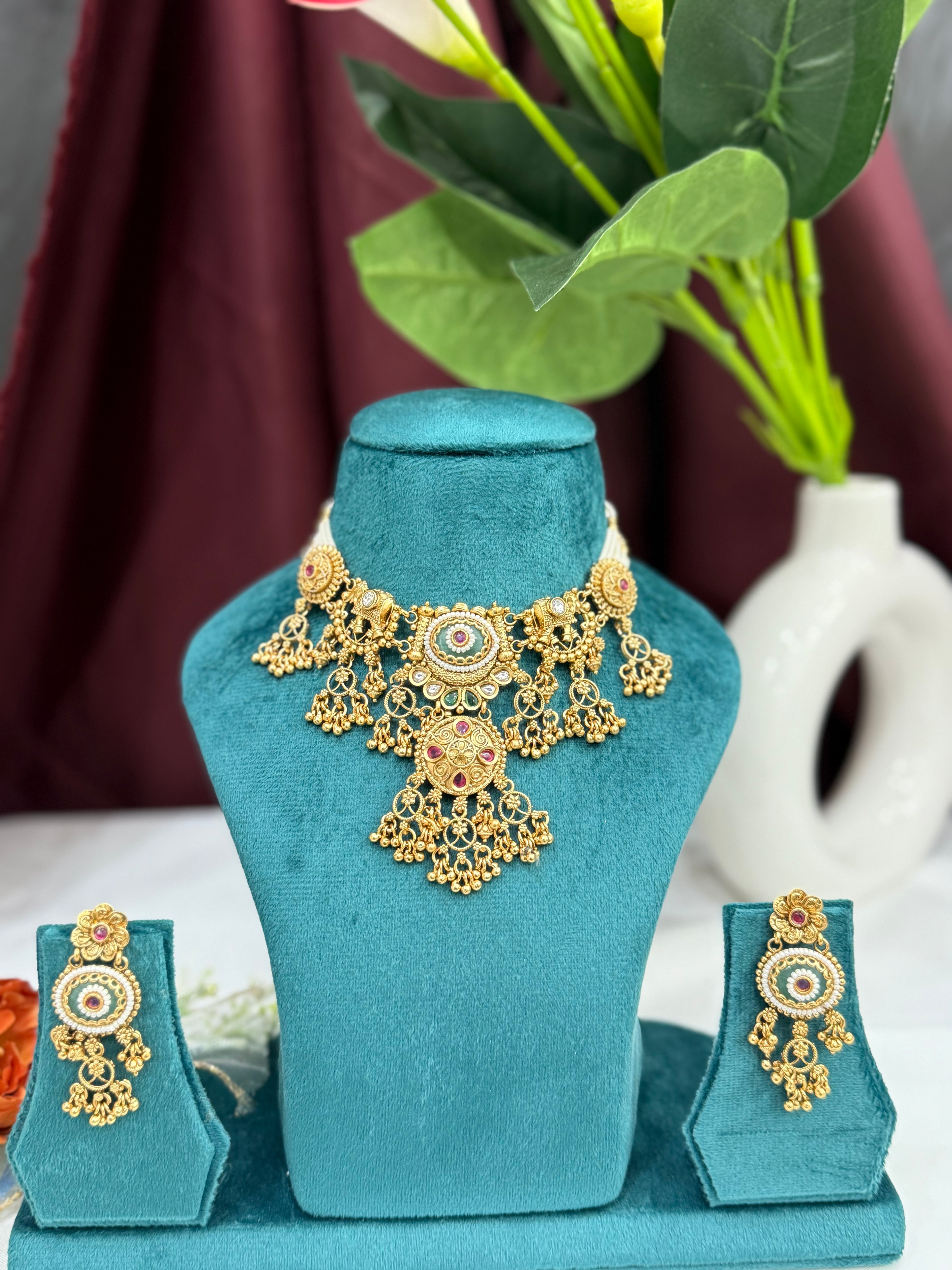 Rajhasti Mandala Antique Choker Set