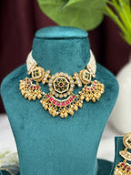 Ratnam Mandala Heritage Gold-Tone Choker Set