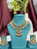 South Indian Lakshmi Elephant Necklace Set