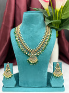 South Indian Temple Beadline Long Necklace Set