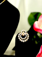 Spiral S-Shaped Pendant With Chain and Earrings