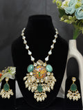 Tanjore Style Pearl Necklace Set