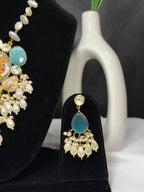 Tanjore Style Pearl Necklace Set